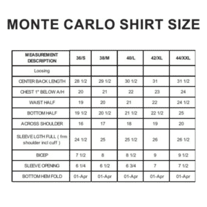 Fila jacket size chart on sale